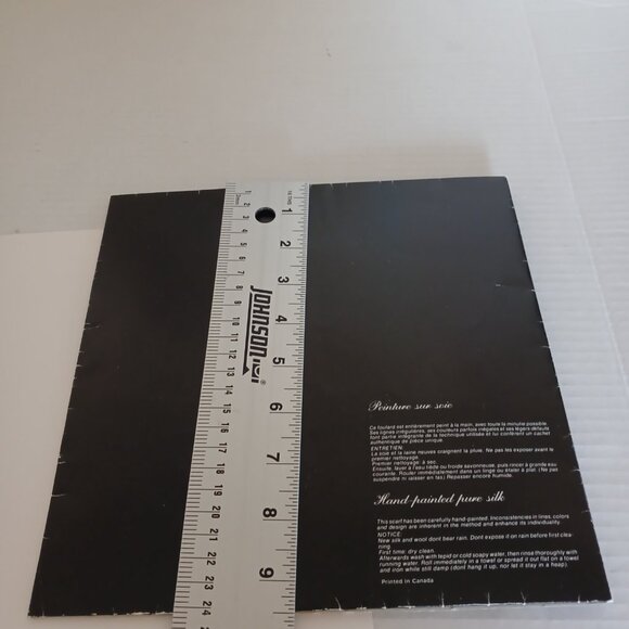 100 % Silk Scarf Made in Canada Hand Painted RARE - Picture 5 of 10